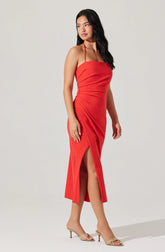 Lbruh Siena Halter Neck Midi Dress