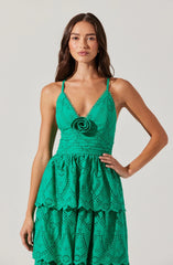 Lbruh Faeryn Eyelet Tiered Maxi Dress