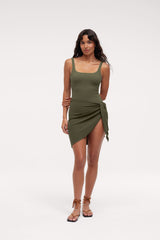 Swim Sarong | Darkest Olive