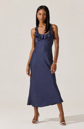 Lbruh Morrigan Ruffle Trim Halter Dress