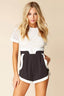 Karla Lace Romper White / Black