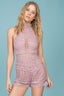 Harmony Crochet Romper Mauve