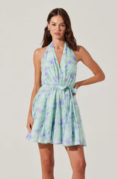 Lbruh Clare Halter Neck Mini Dress