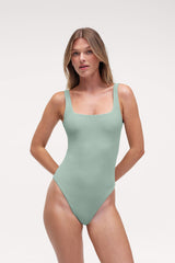 Square Neck One Piece | Pistachio