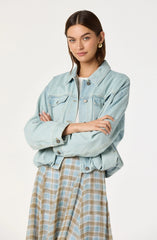 Inixyf Nari Oversized Denim Bomber Jacket