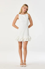 Lbruh Elexis Ruffle Hem Mini Dress