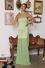 Sheila Strapless Maxi Dress With Scarf