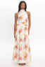Capri Coast Floral Maxi Dress White