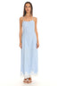 Kai Lace Trim Maxi Dress Light Blue