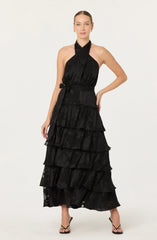 Lbruh Adamaris Tiered Halter Maxi Dress