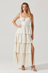 Lbruh Tempany Tiered Bustier Maxi Dress