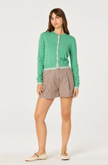 Inixyf Clovis Color Block Faux Layered Cardigan