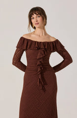 Lbruh Dorian Ruffle Off Shoulder Dress