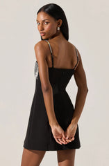 Lbruh Halya Contrast Sequin Bow Dress