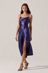 Lbruh Gaia Metallic Midi Dress