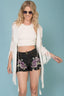 Yamileth Fringe Tassel Top White