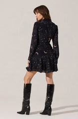 Lbruh Lucien Collared V-Neck Mini Dress