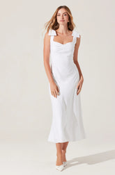 Lbruh Kateleya Bow Detail Midi Dress