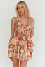 Live Loud Ruffle Layered Hem Mini Dress Floral