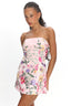 Entered The Chat Strapless Mini Dress Multi