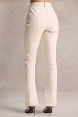 Wonder Woman | Cream High Waist Tailored Trousers With Hem Split