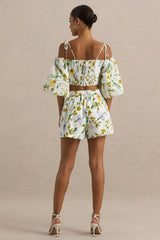 Pixel | Lemon Floral Print Shorts