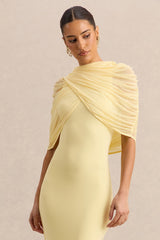 Magoria | Lemon Mesh Round-Neck Cape