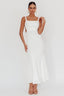 Dream Crush Lace-Up Back Maxi Dress White