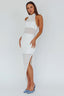 Tokyo Dreams Lace Halter Maxi Dress White