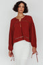 Waltz Long Sleeve Embroidery Trim Top Tobacco
