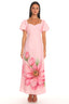 Sweet Enough Puff Sleeve Maxi Dress Pink