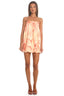 Jasminda Embroidered Mini Dress Peach