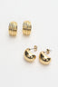 Monroe Stud Earring Set Gold