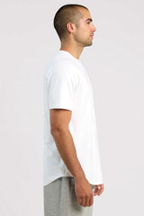 Short Sleeve Curved Hem T-Shirt | White