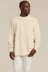 Long Sleeve Boxy Tee | Bone