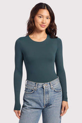 Long Sleeve Crewneck Bodysuit | Alpine