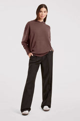 Luxe Knit Hoodie | Coffee