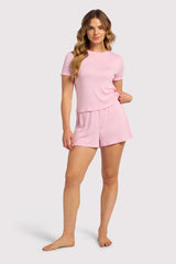 Heart Pointelle Pajama Cheeky Short | Bon Bon