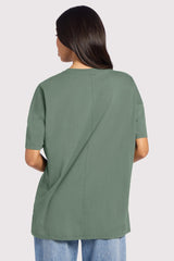 Soft Cotton Oversized Tee | Agave