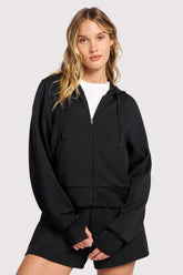 Soft Motion Zip Hoodie | Black