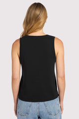 Soft Cotton Everyday Tank | Black