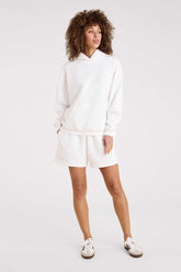 Vintage Fleece Short | White