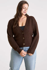 Cozy Knit Cardigan | Coffee