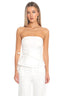 Low Light Wrap Bustier Top Off White