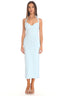 Angelite Halter Midi Dress Light Blue