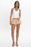 LIONESS Eclipse Mini Short Beige Plaid