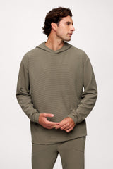 Performance Waffle Hoodie | Olive
