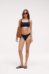 Low Waist Bikini Bottom | Crispy Black