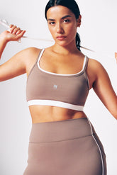 Motion Contrast Layering Bra | Cocoa