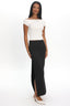 LIONESS Lune Maxi Skirt Onyx Pinstripe